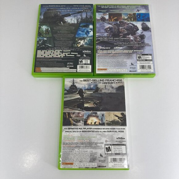 Call Of Duty Game Lot Xbox 360 Bundle Modern Warfare 1, 2 & 3 - TESTED - Picture 2 of 3